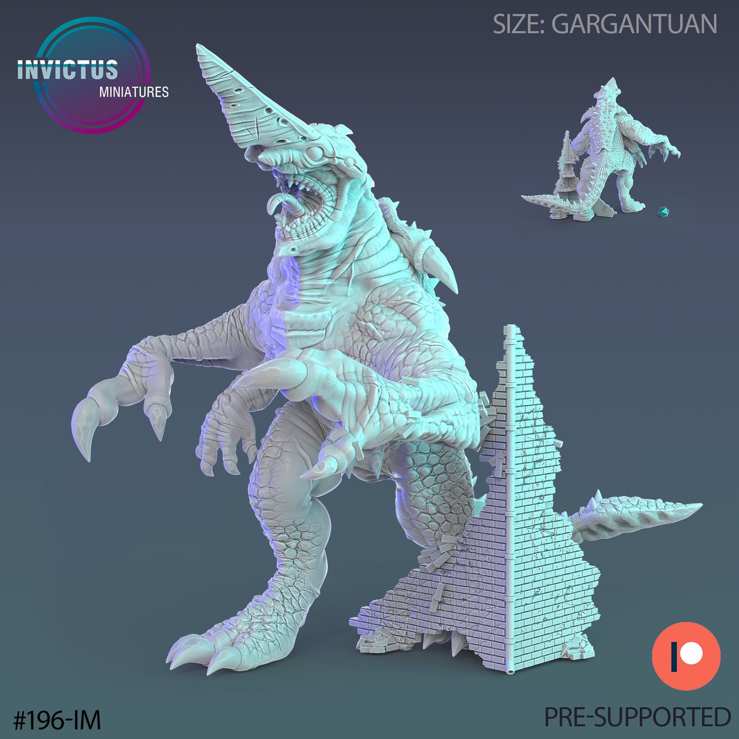 Sword Head Kaiju (3 Variants Available) - Invictus Miniatures