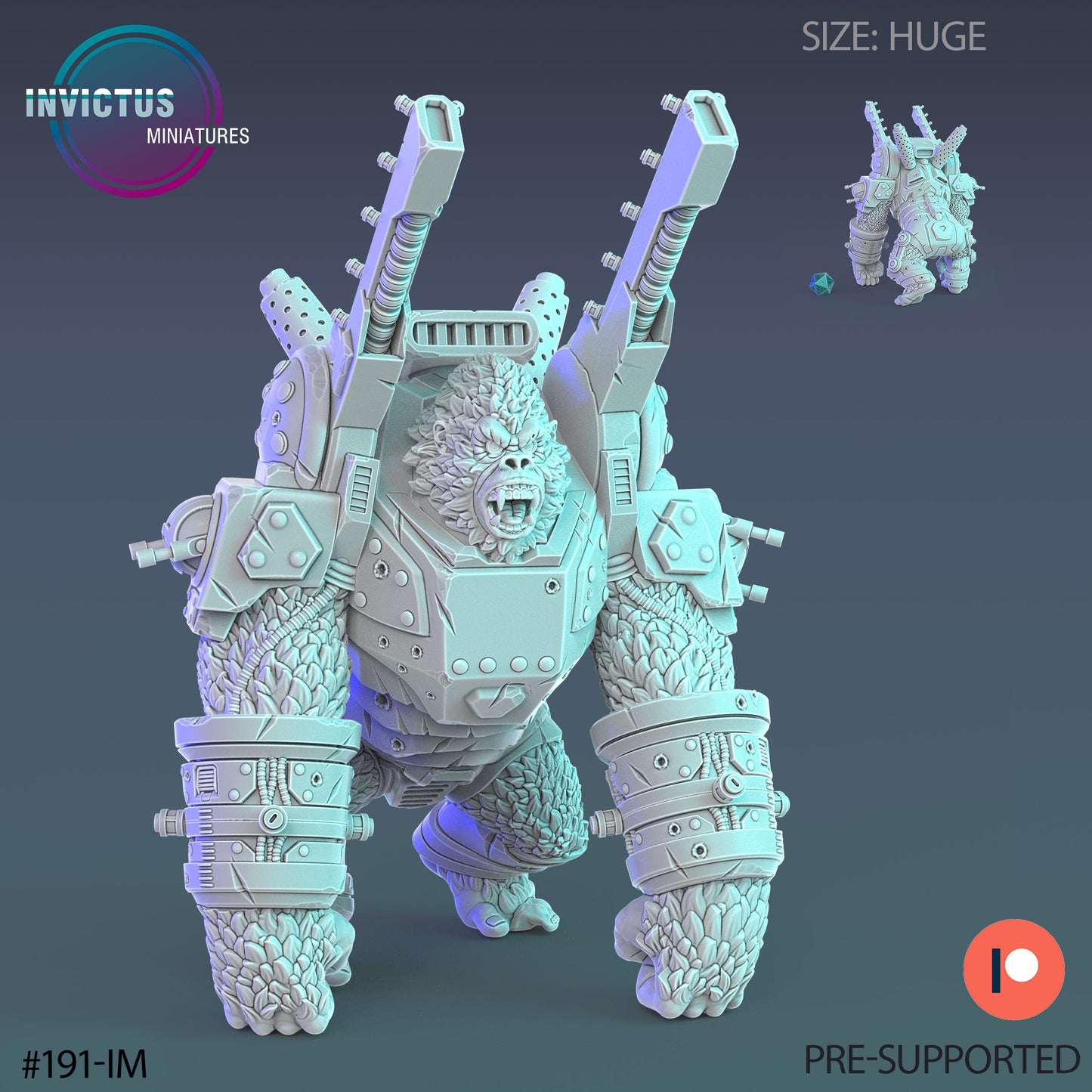 Giant Kong - Kaiju Busting Armour (3 Variants Available) - Invictus Miniatures