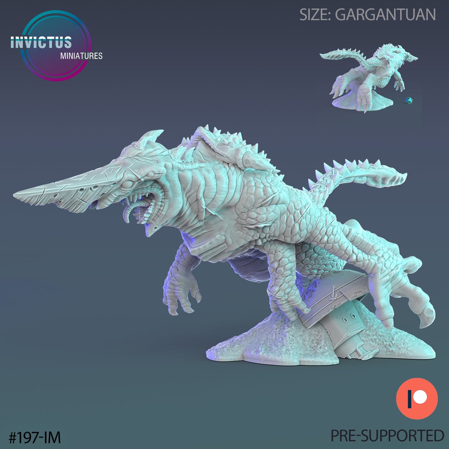 Sword Head Kaiju (3 Variants Available) - Invictus Miniatures