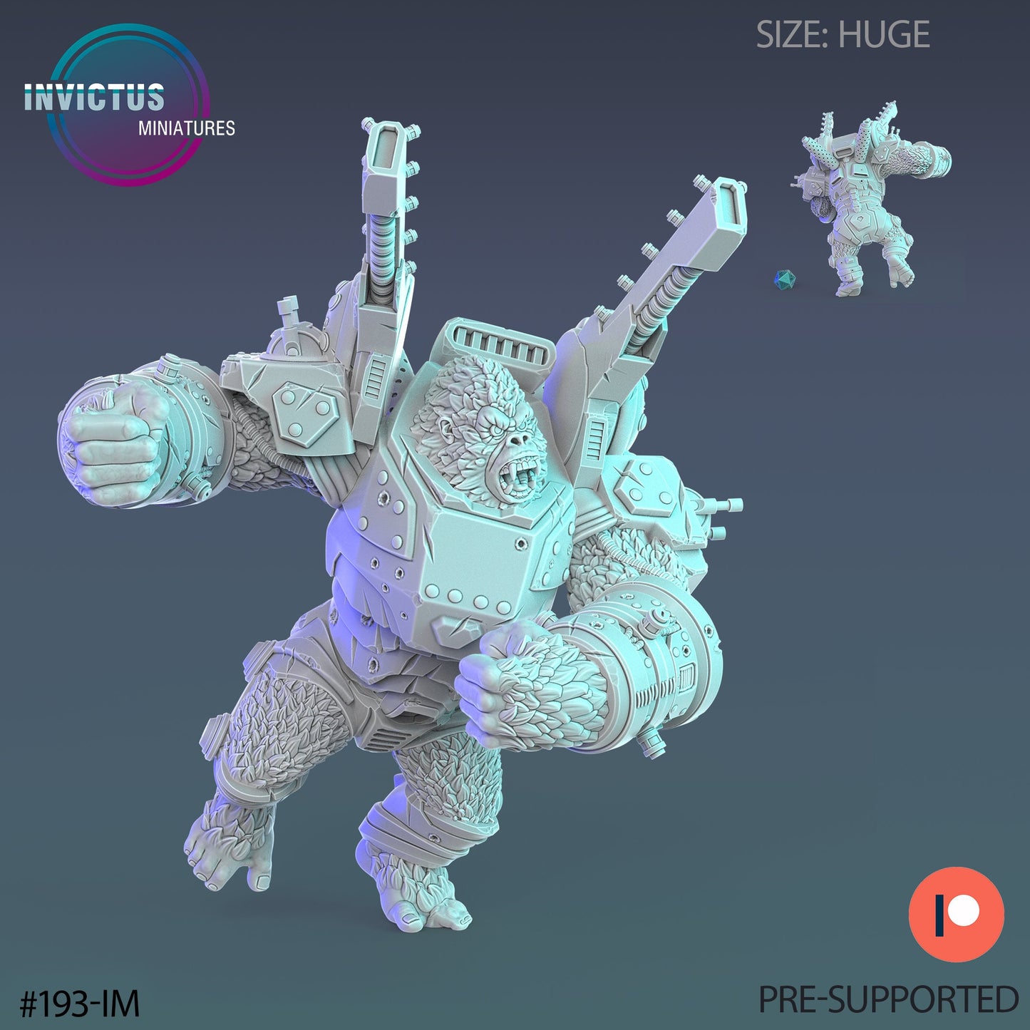 Giant Kong - Kaiju Busting Armour (3 Variants Available) - Invictus Miniatures