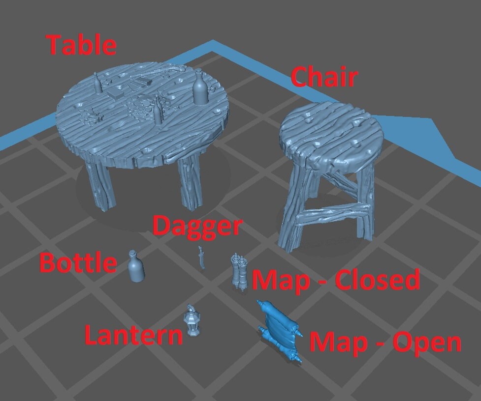 Props and Bits for Pirate Ship or Island - Epic Miniatures