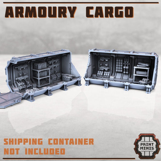 Container Armory Kit - Scenery Kit - Print Minis