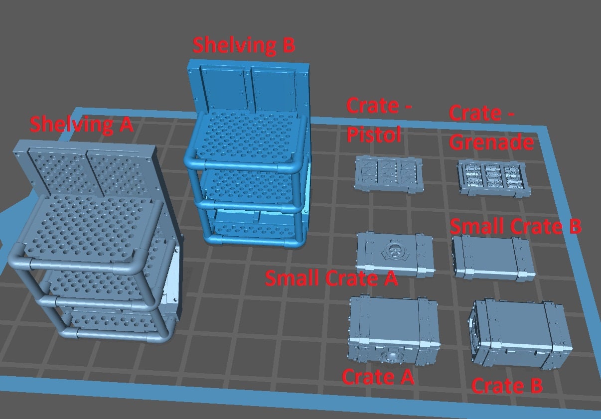 Container Armory Kit - Scenery Kit - Print Minis