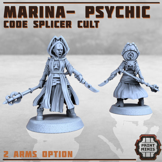 Marina - Psychic, Code Splicer Cult (2 Variants Available) - Print Minis