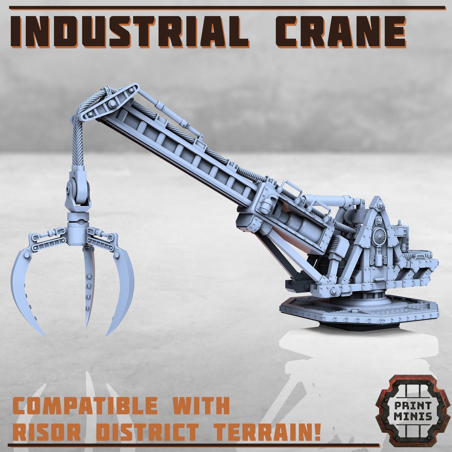 Industrial Crane (2 Variants Available) - Print Minis