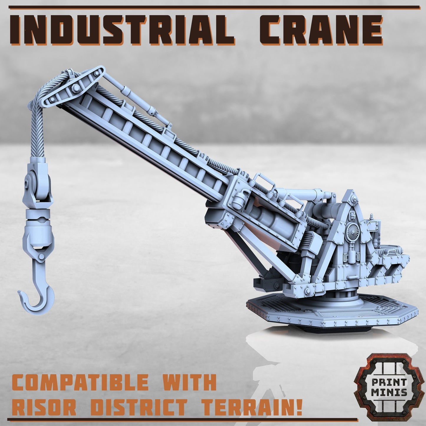 Industrial Crane (2 Variants Available) - Print Minis