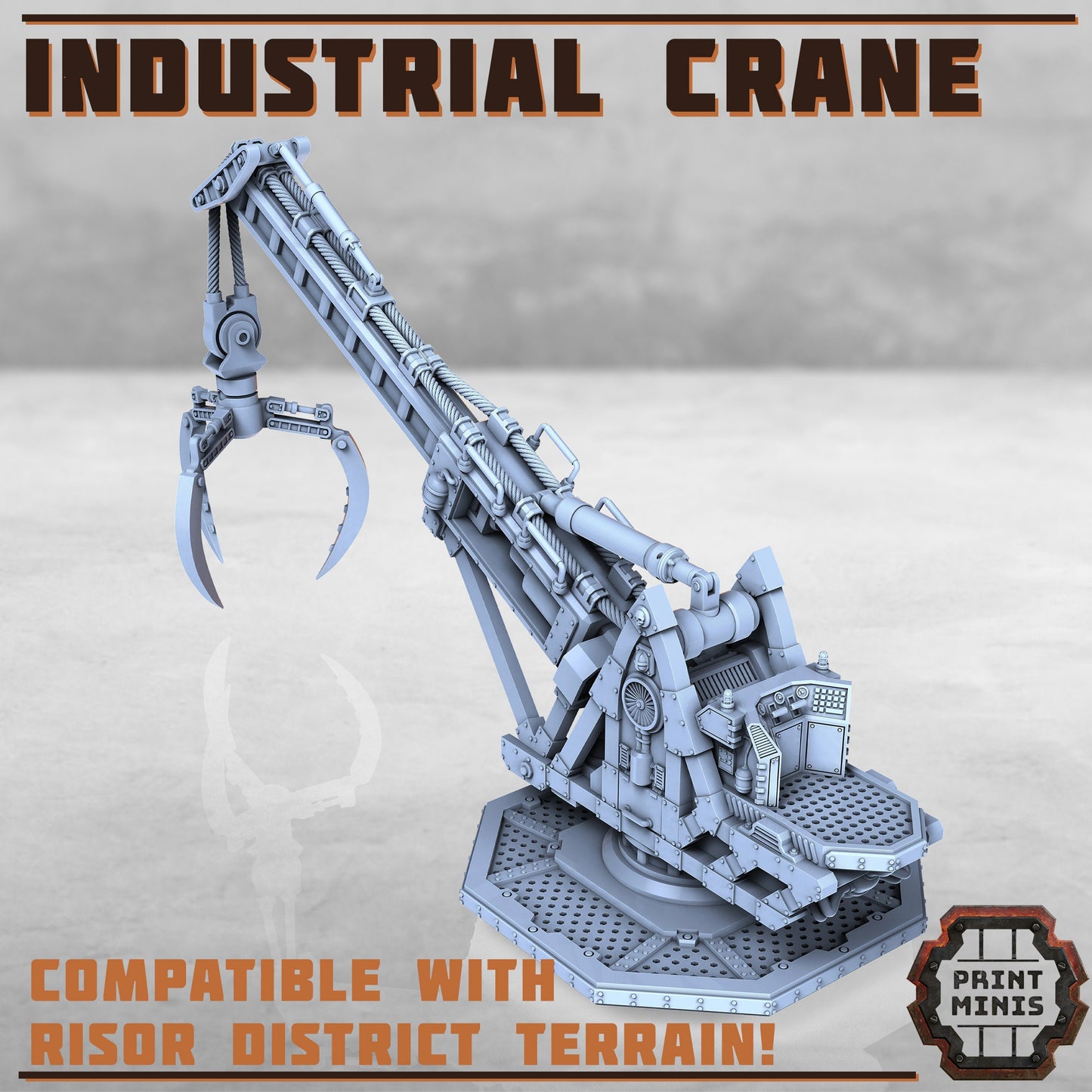 Industrial Crane (2 Variants Available) - Print Minis