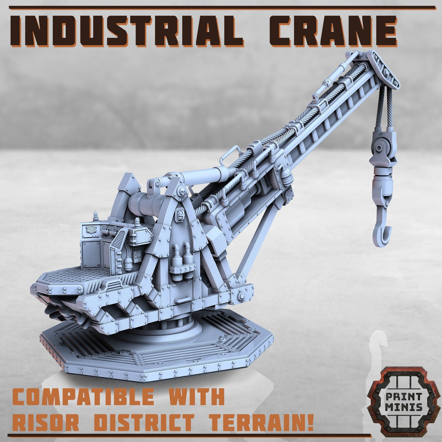 Industrial Crane (2 Variants Available) - Print Minis