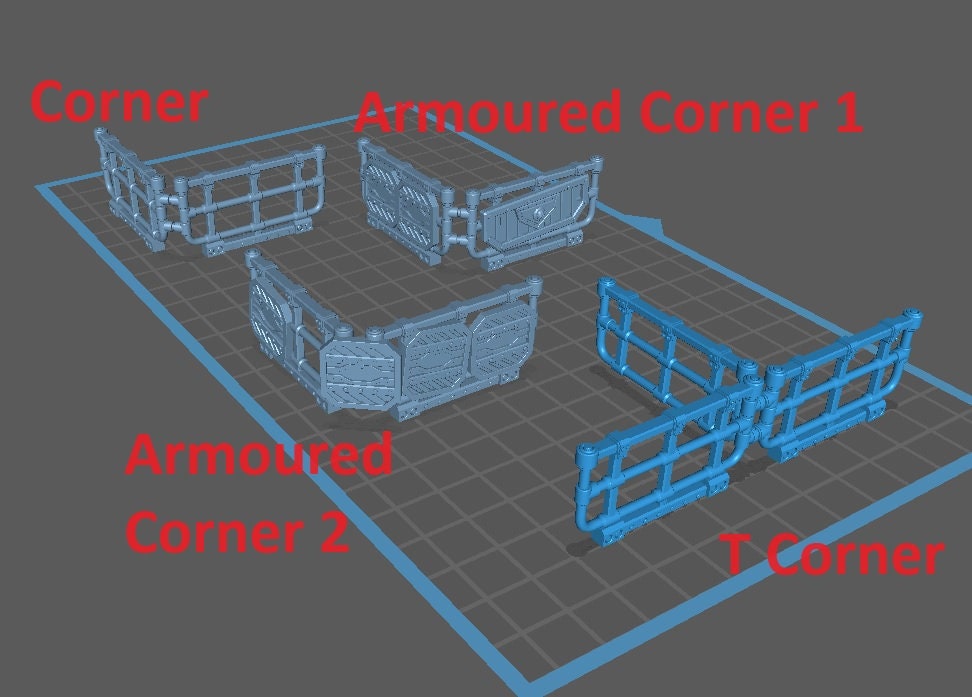 Risor District Railings Expansion - Scenery Kit - Print Minis