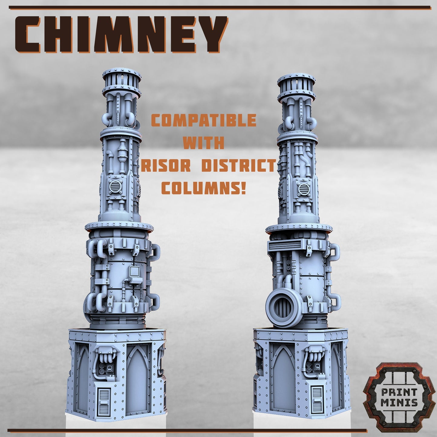 Risor District Chimney - Print Minis