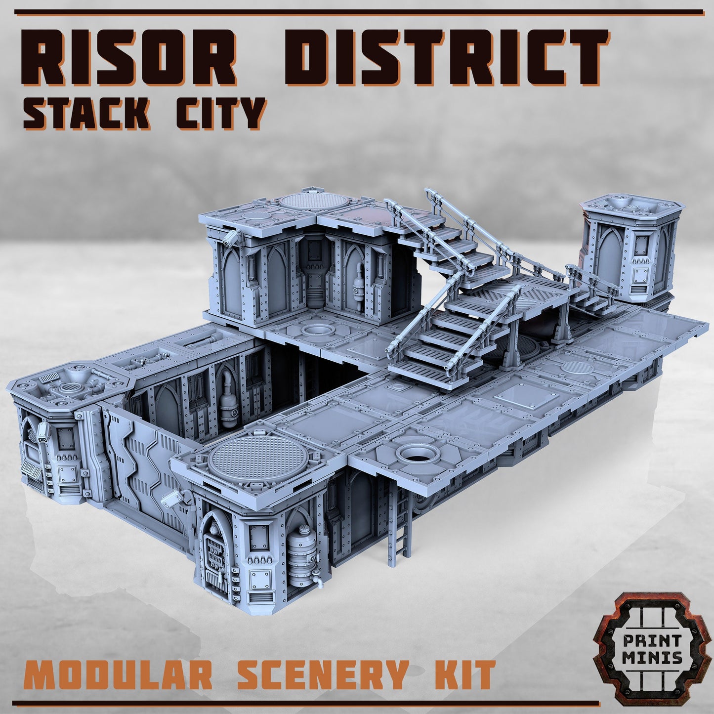 Risor District Terrain Set - Scenery Kit - Print Minis