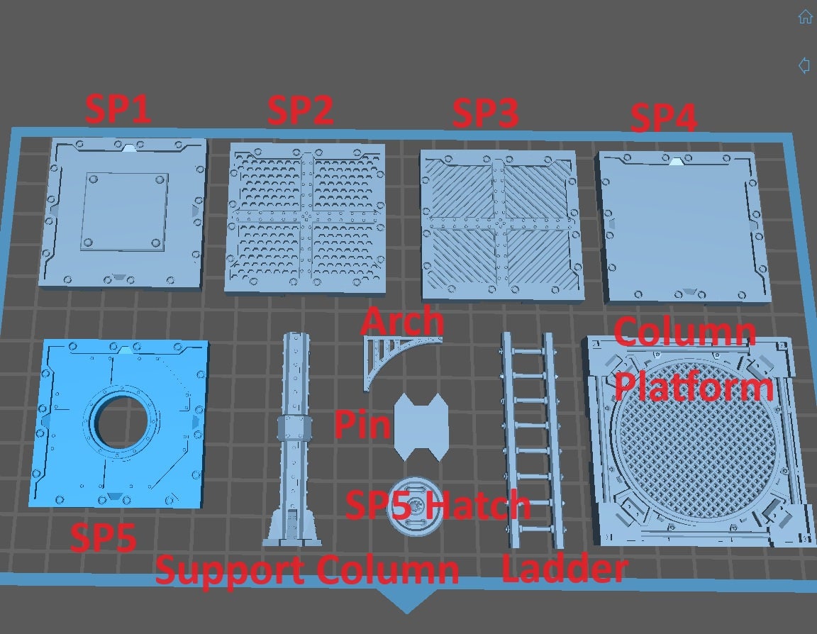 Risor District Terrain Set - Scenery Kit - Print Minis