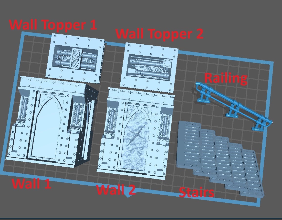 Risor District Terrain Set - Scenery Kit - Print Minis