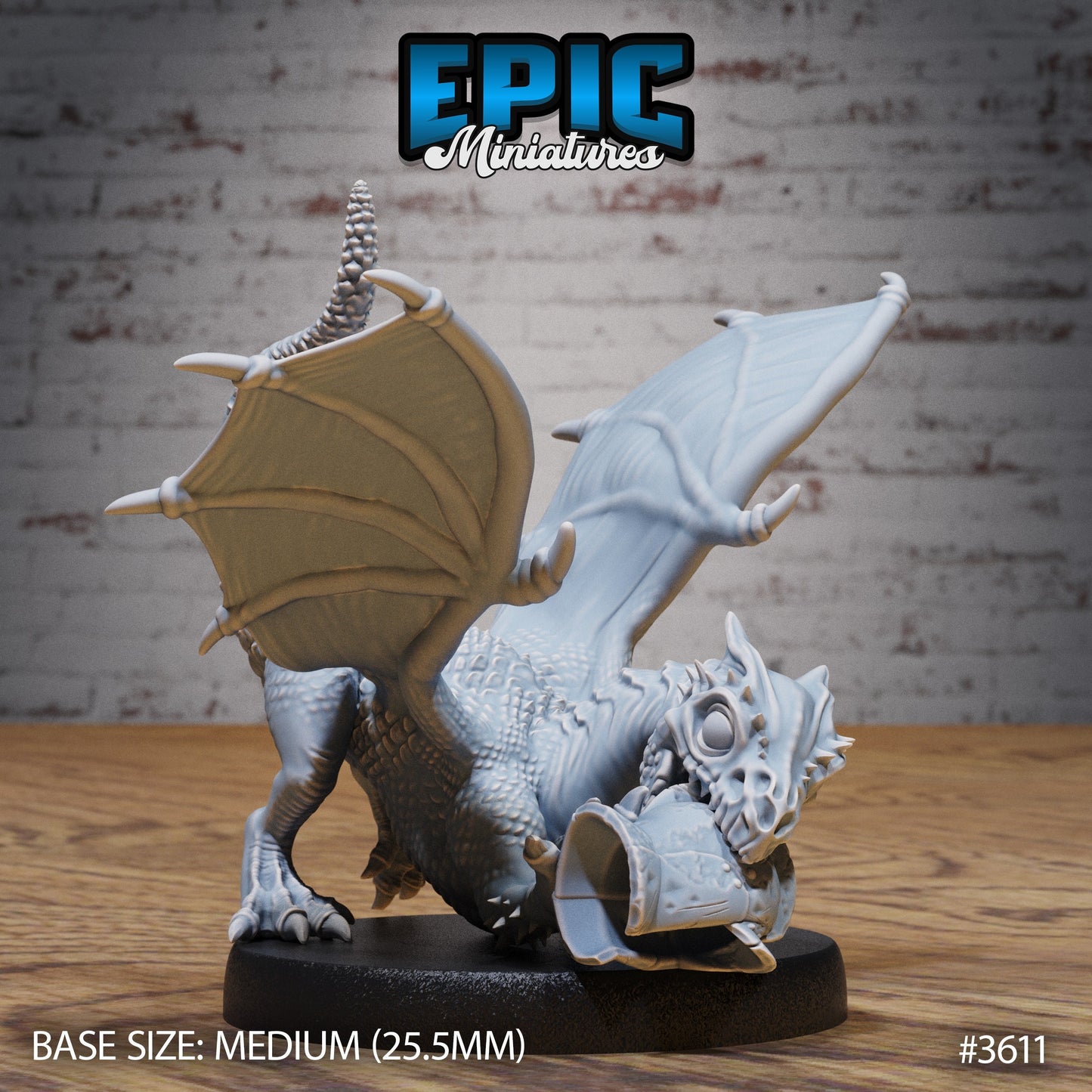 White Dragon Wyrmling (4 Variants Available) - Epic Miniatures