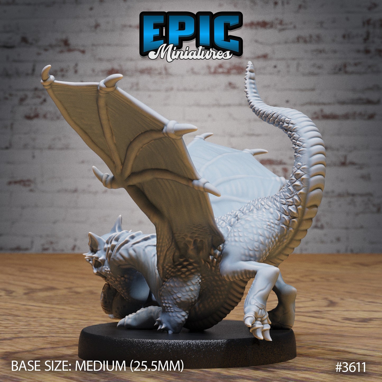 White Dragon Wyrmling (4 Variants Available) - Epic Miniatures