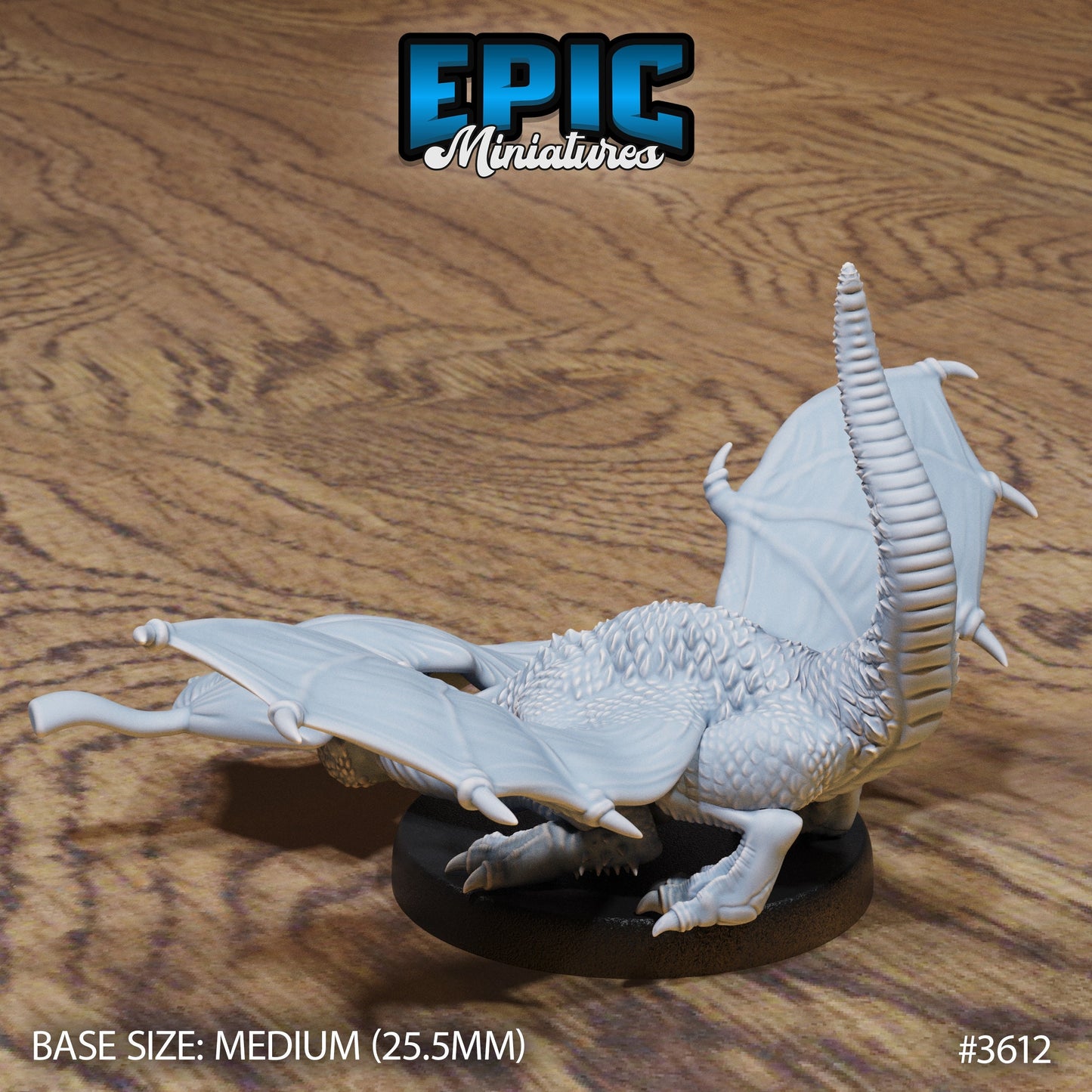 White Dragon Wyrmling (4 Variants Available) - Epic Miniatures