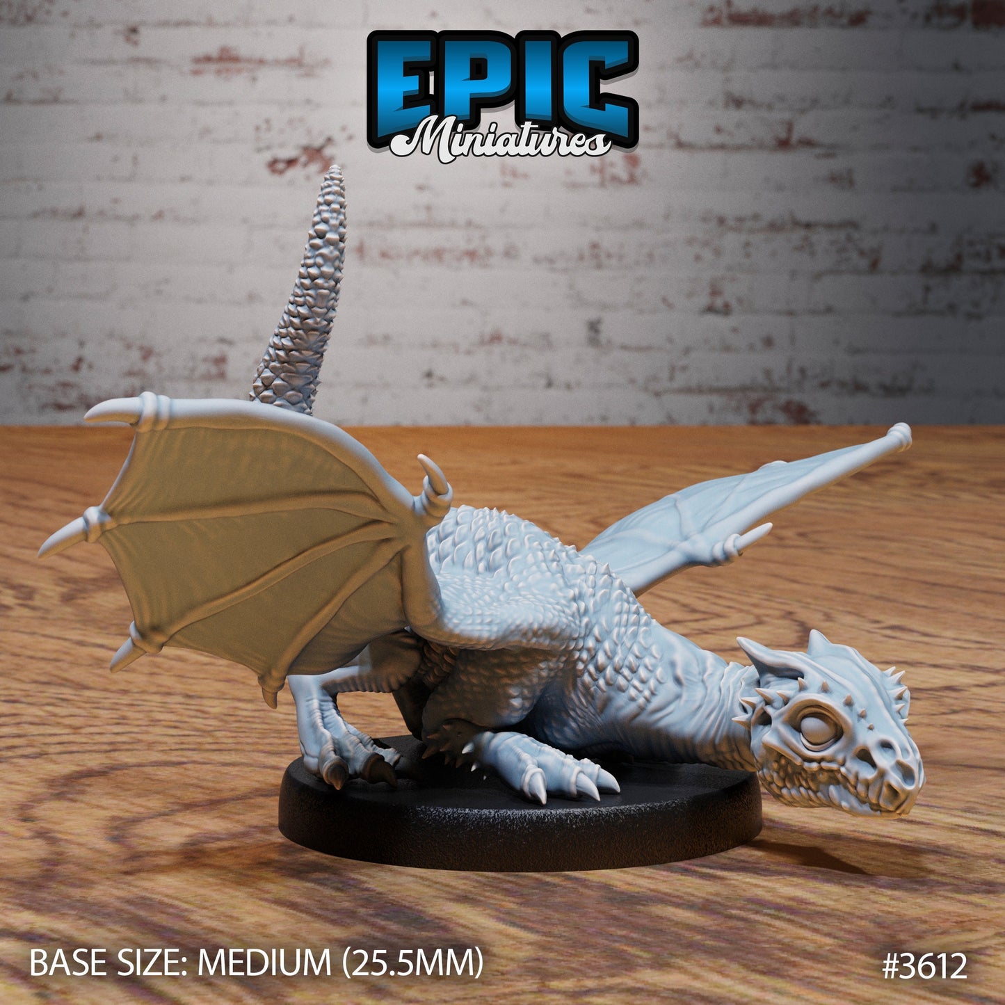 White Dragon Wyrmling (4 Variants Available) - Epic Miniatures