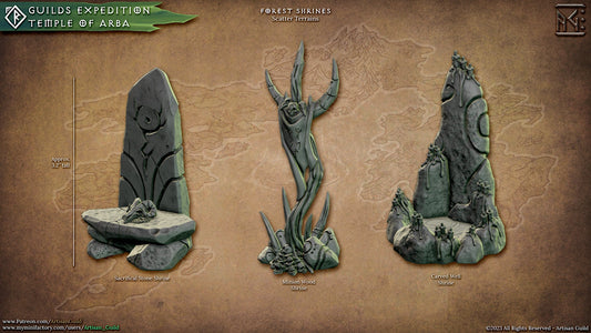 Forest Shrine, Terrain Piece (3 Variants Available) - Artisan Guild