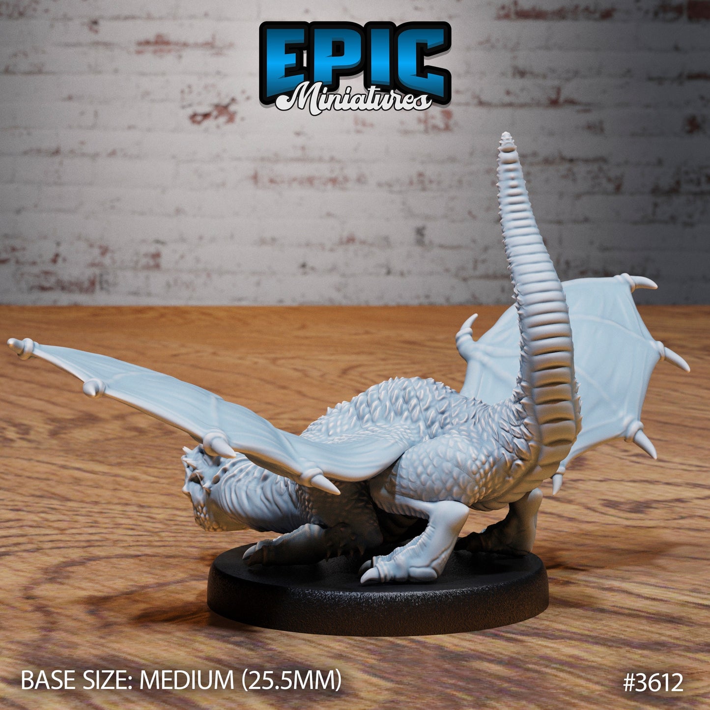 White Dragon Wyrmling (4 Variants Available) - Epic Miniatures
