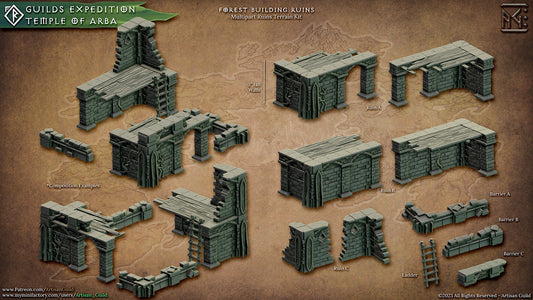 Forest Building Ruins, Terrain Kit - Artisan Guild