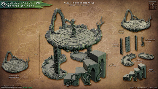 Arba's Moonstone Well, Terrain Piece (2 Variants Available) - Artisan Guild