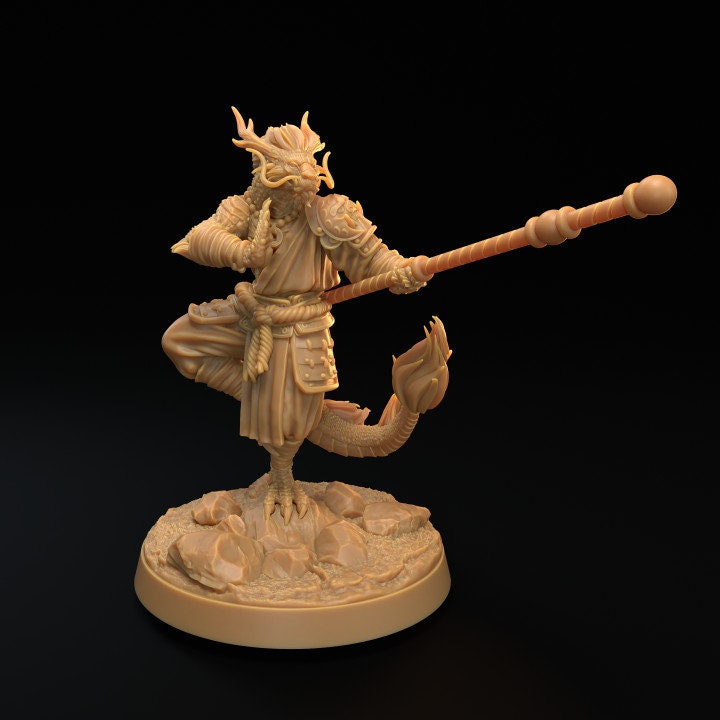 Dragonborn Monk (3 Variants Available) - Dragon Trapper's Lodge