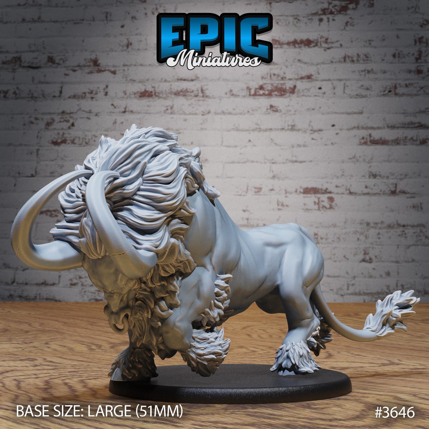 Devilhorn Bull (2 Variants Available) - Epic Miniatures