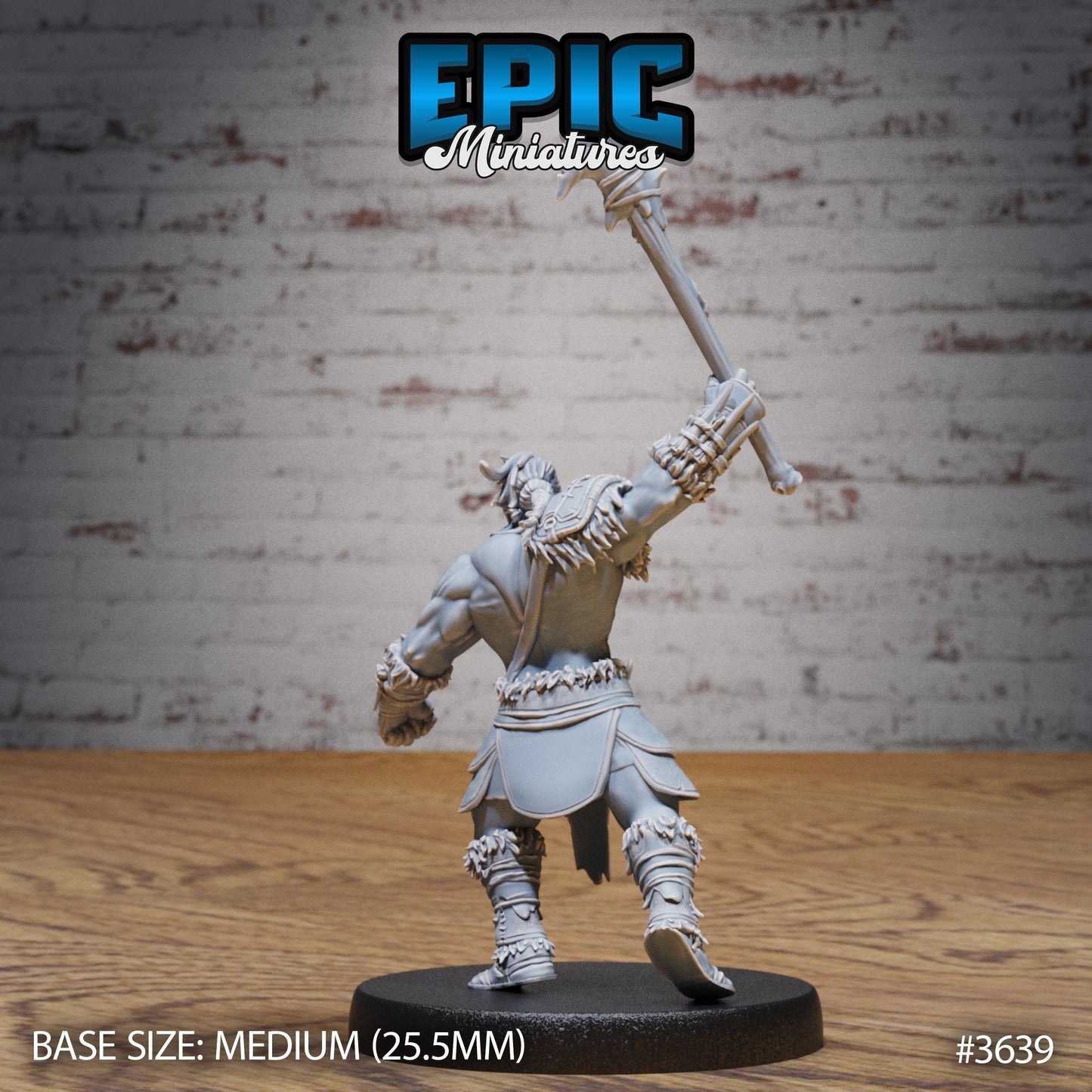 Barbarian Tribe Male (4 Variants Available) - Epic Miniatures
