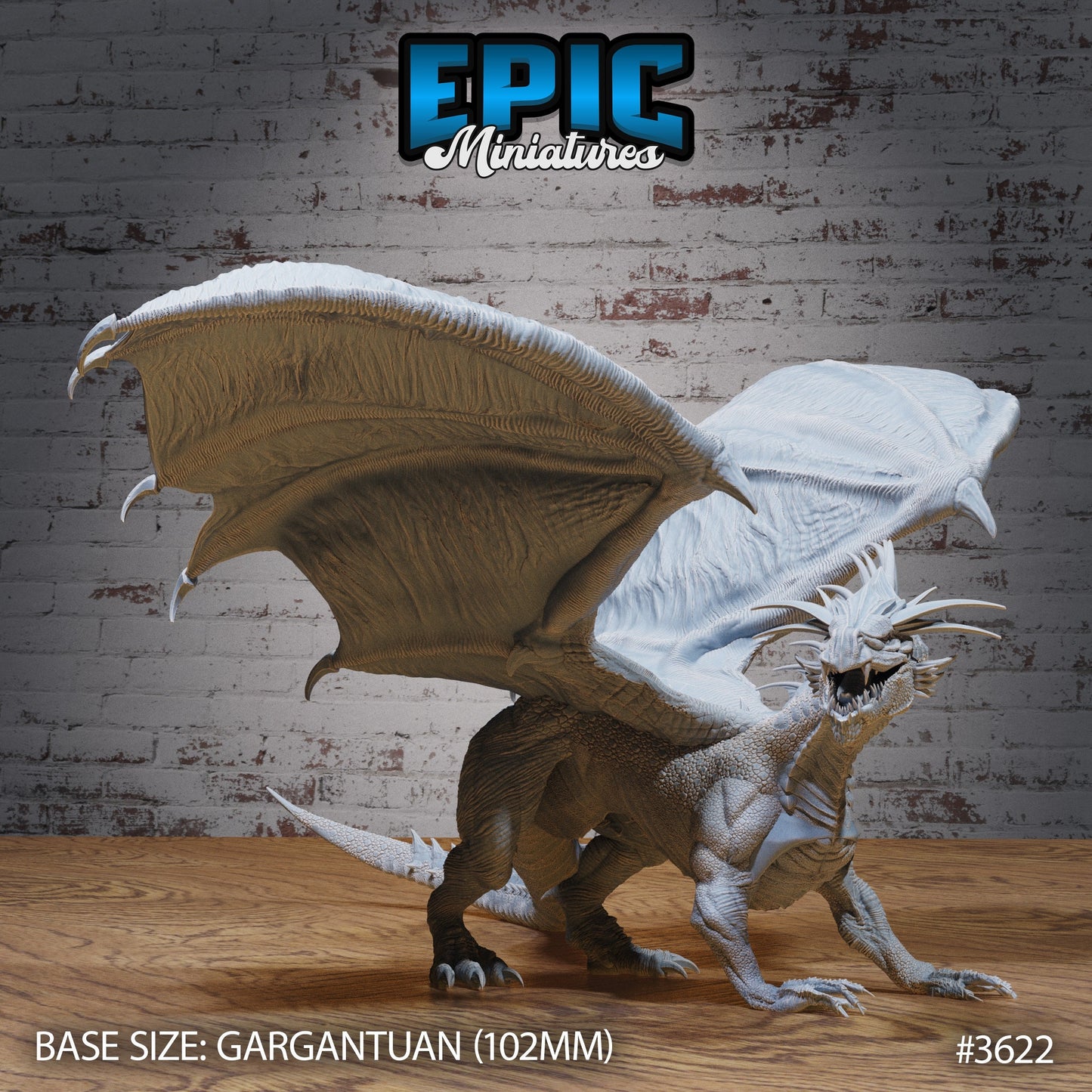 Glacier Dragon (3 Variants Available) - Epic Miniatures