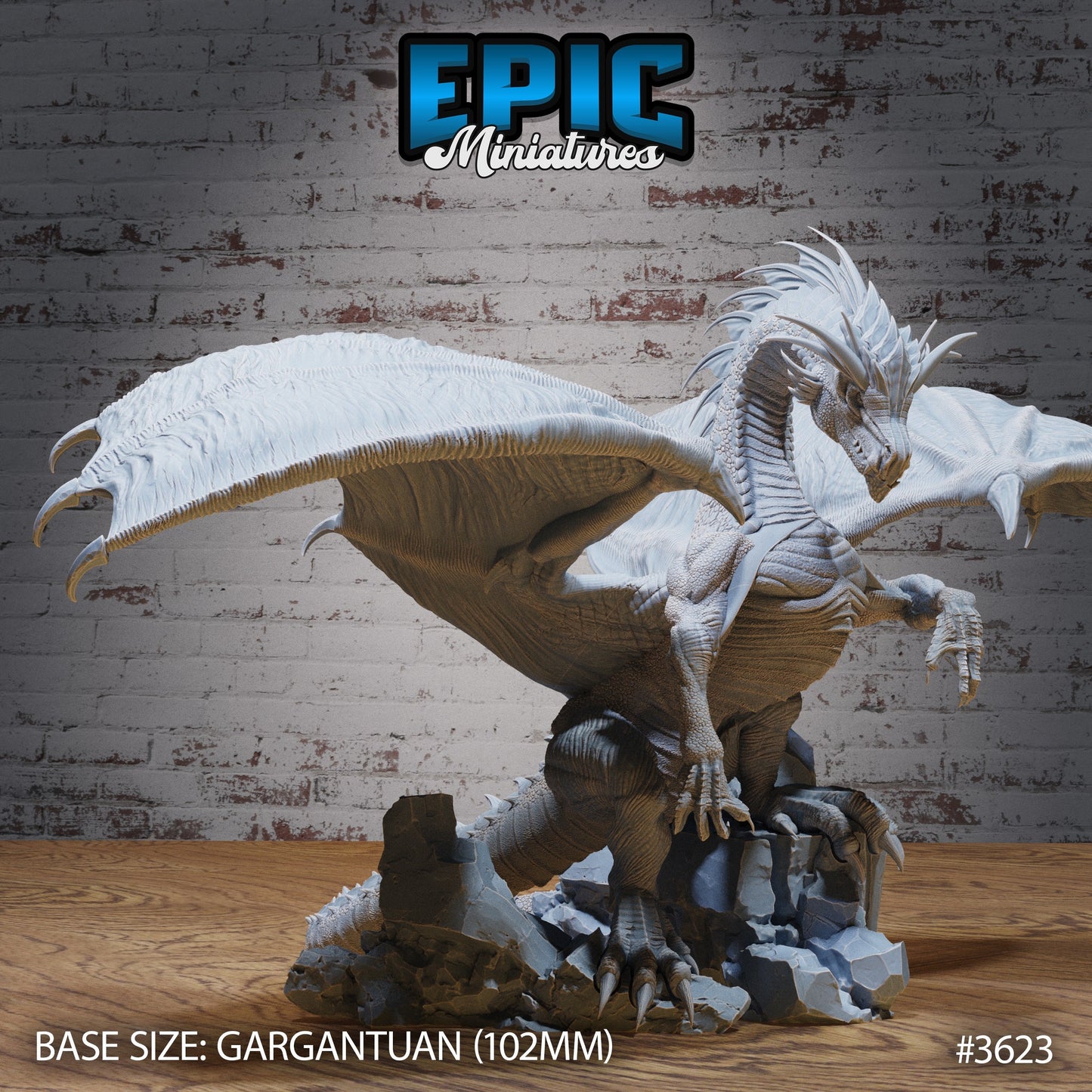 Glacier Dragon (3 Variants Available) - Epic Miniatures