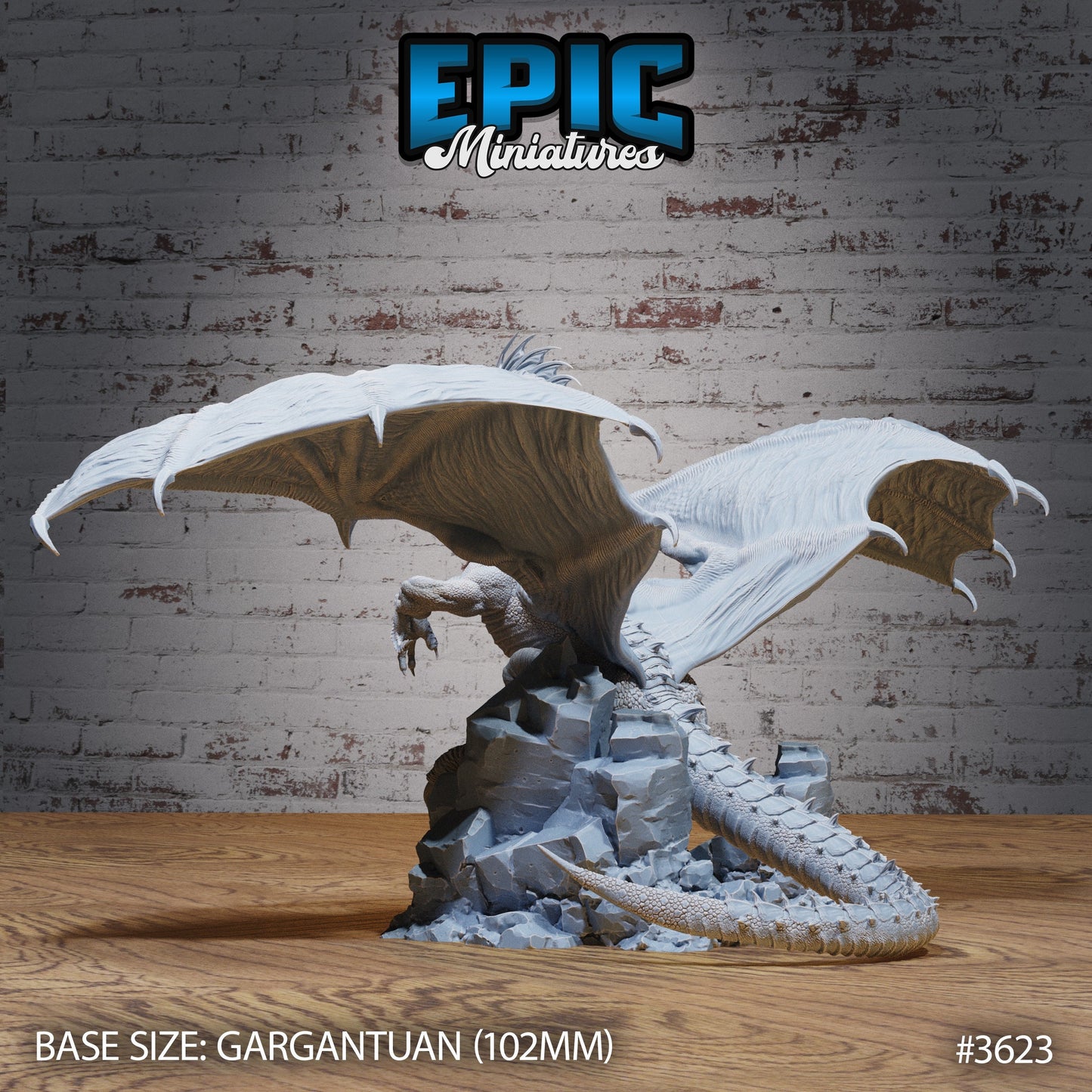 Glacier Dragon (3 Variants Available) - Epic Miniatures