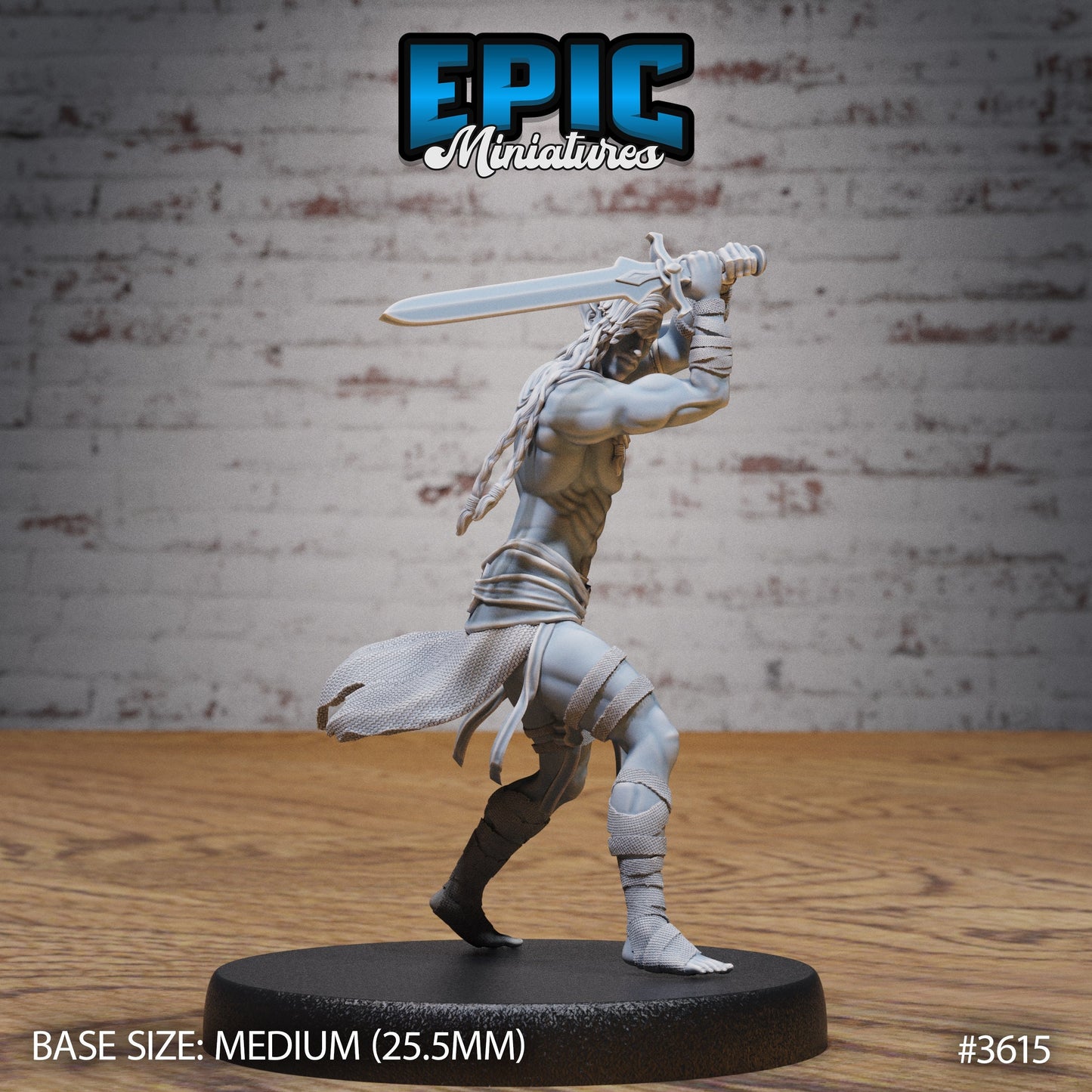 Cave Elf Barbarian (3Variants Available) - Epic Miniatures