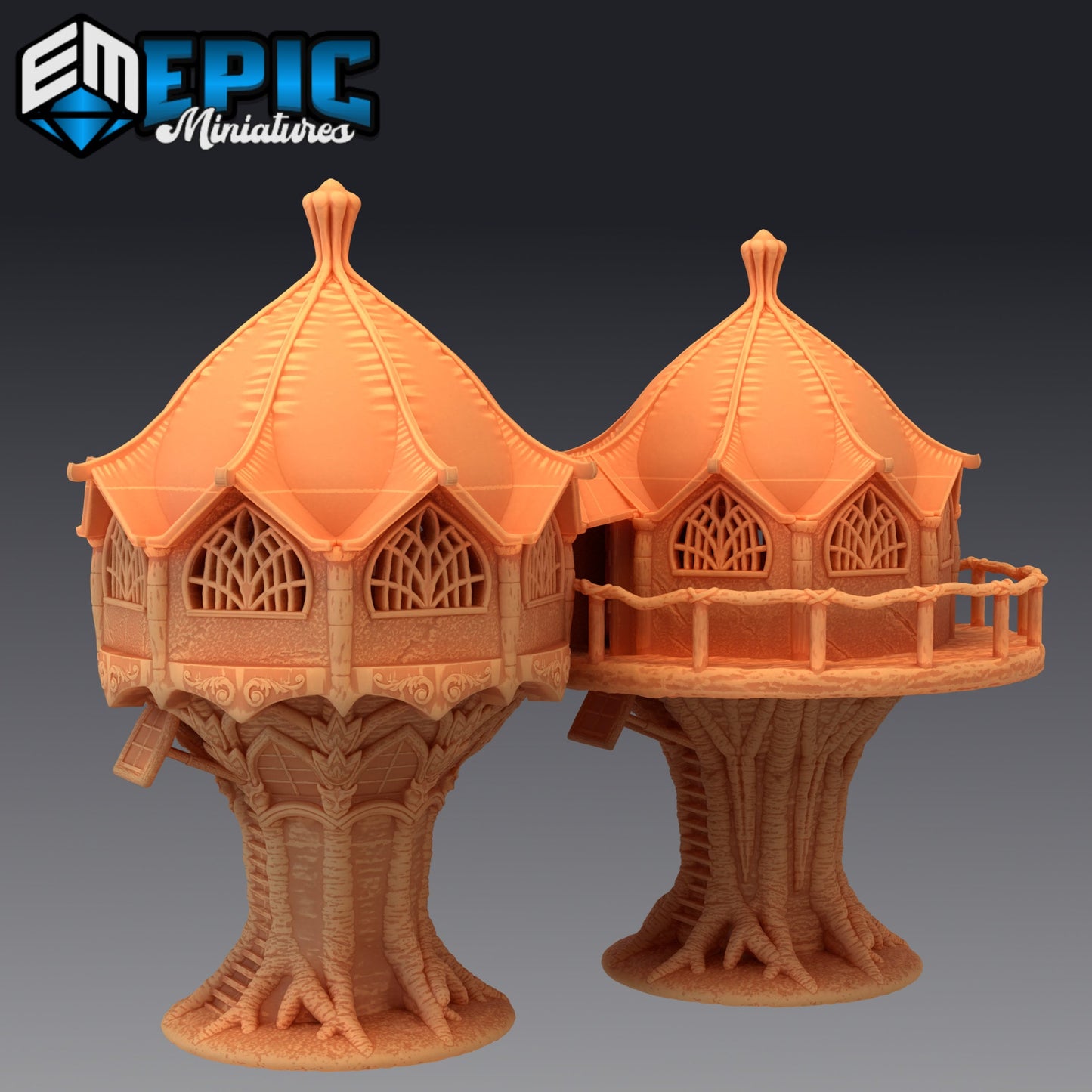 Elf Forest House, Playable Terrain Piece (3 Options Available) - Epic Miniatures