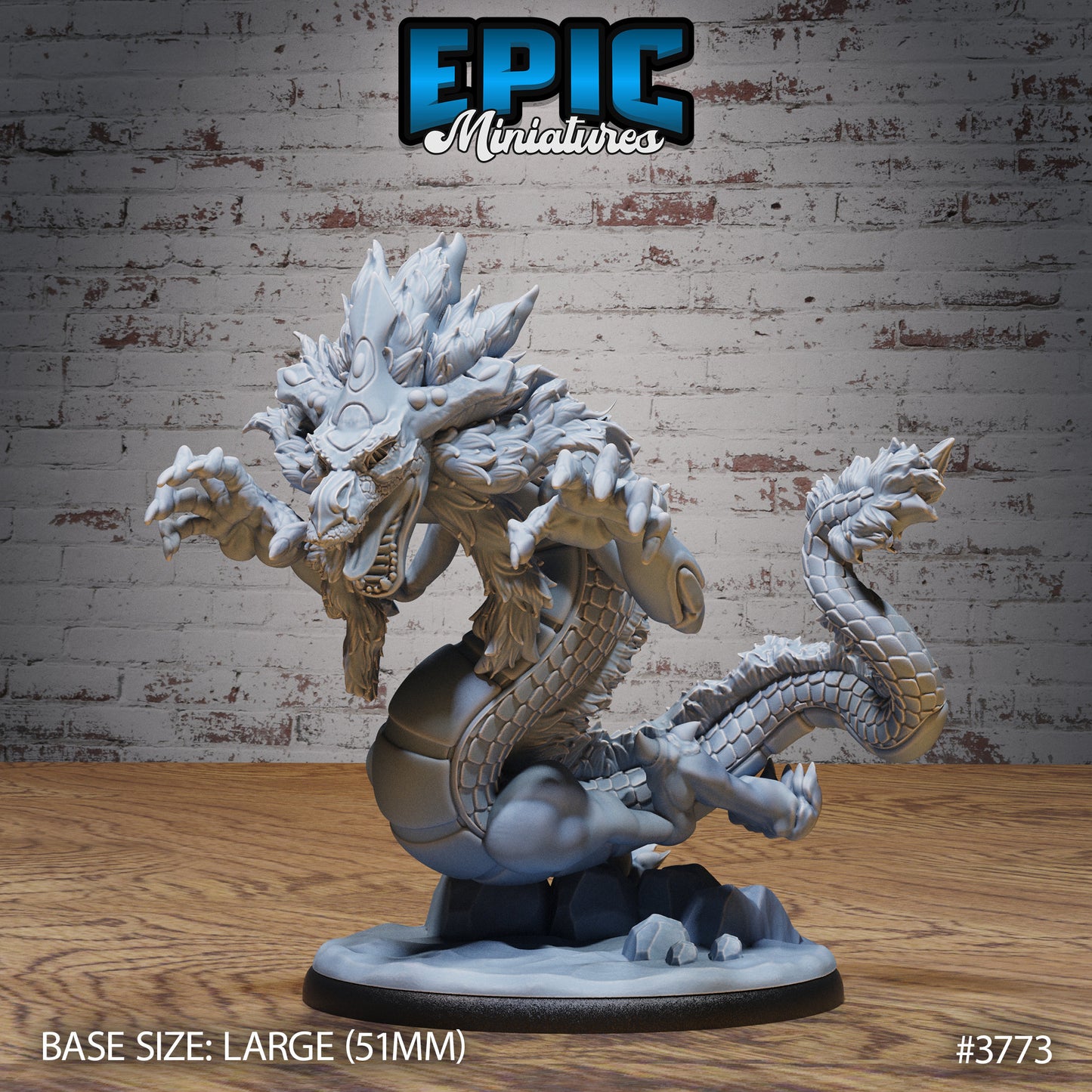 Young Lung Dragon (3 Variants Available) - Epic Miniatures