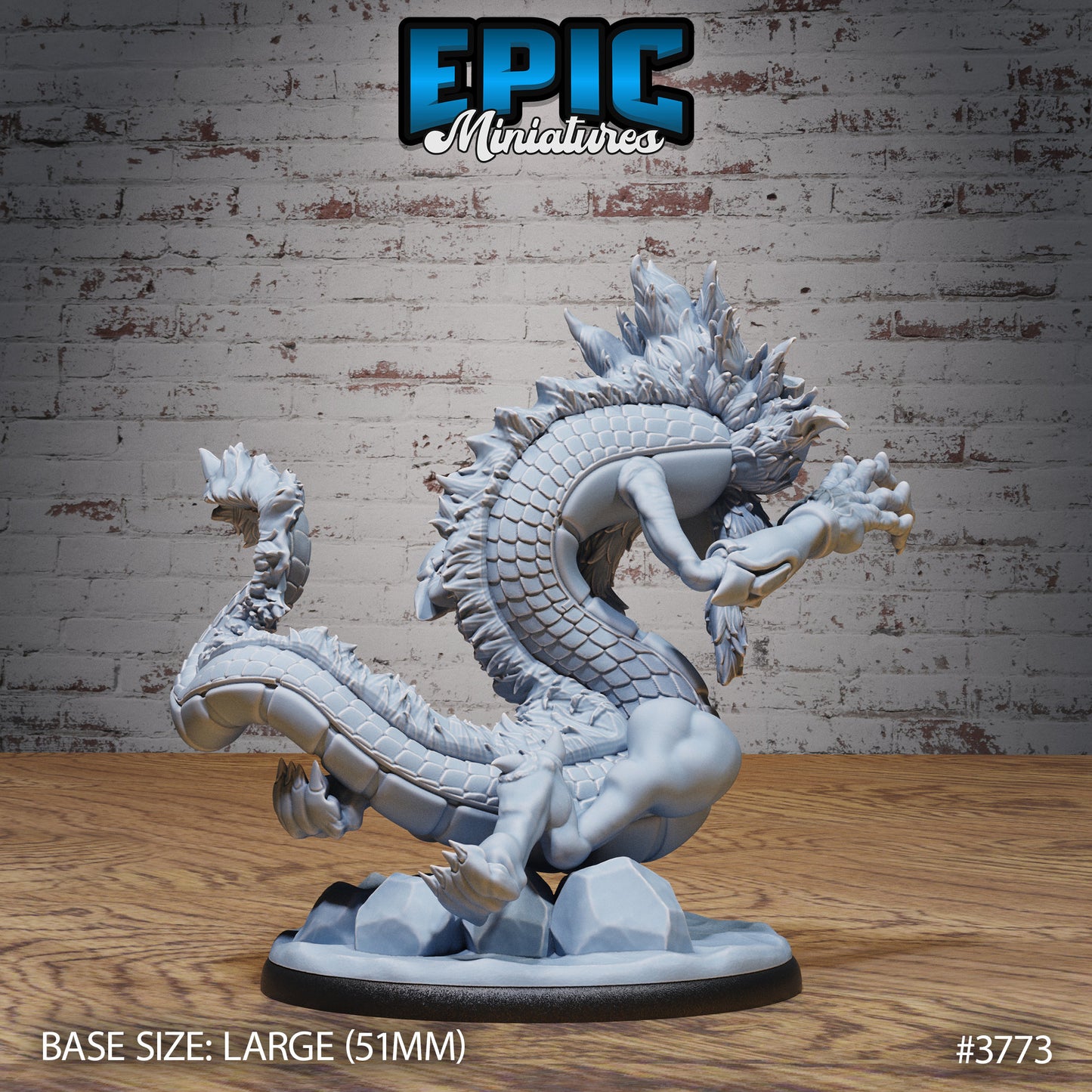 Young Lung Dragon (3 Variants Available) - Epic Miniatures