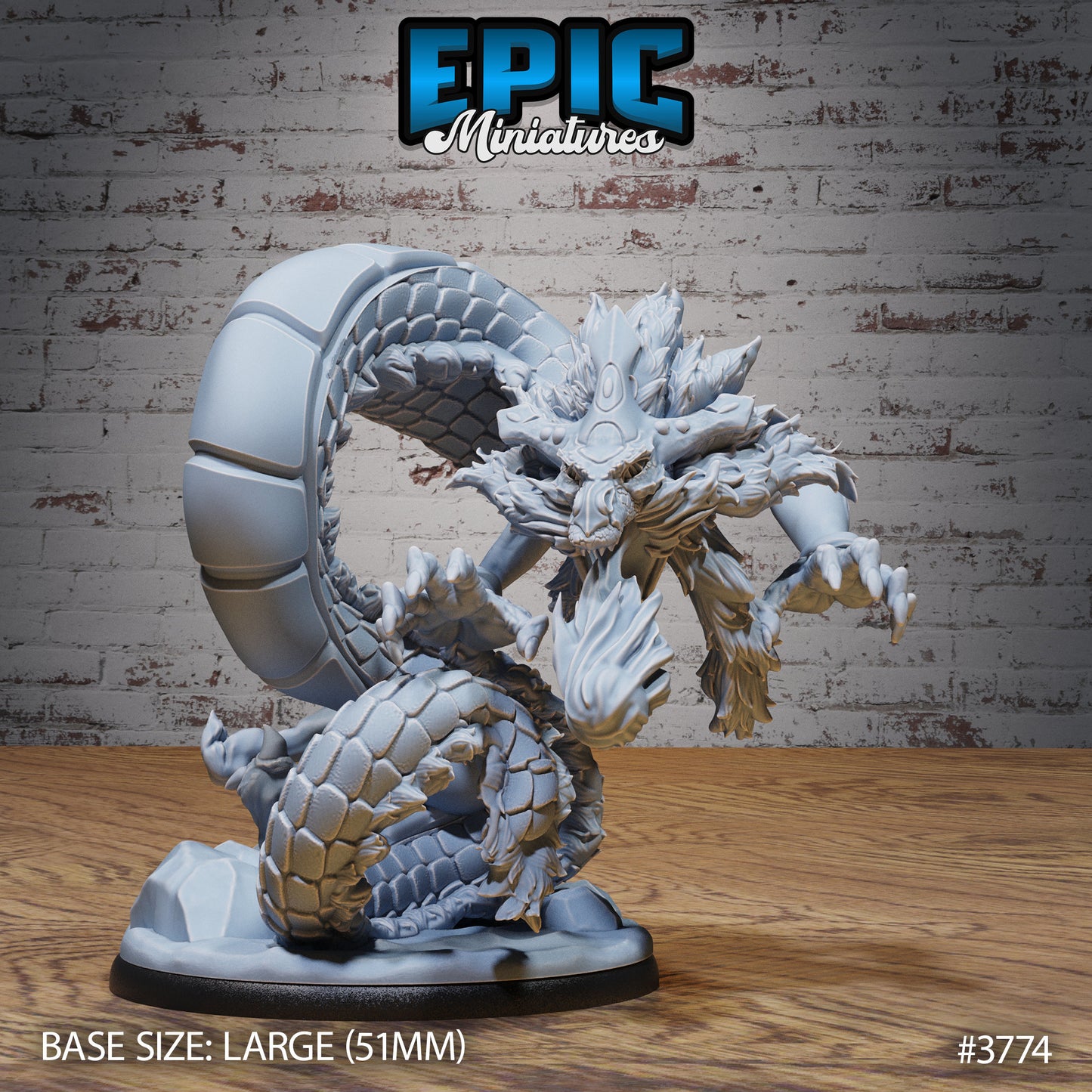 Young Lung Dragon (3 Variants Available) - Epic Miniatures