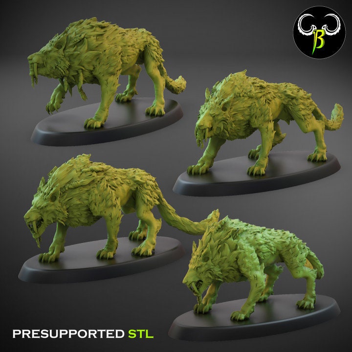 Fenrir's Sons, Set 1 (4 Variants Available) - Clay Beast Creations