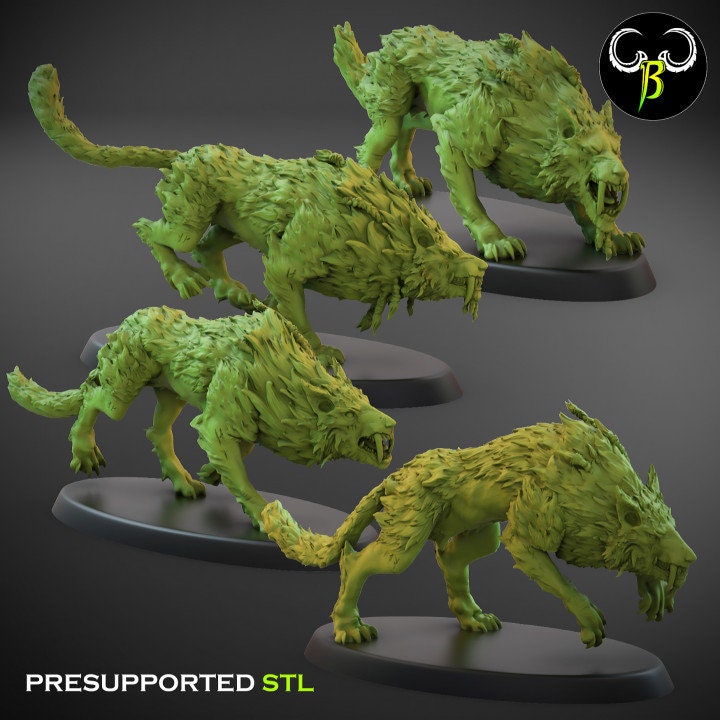 Fenrir's Sons, Set 2 (4 Variants Available) - Clay Beast Creations