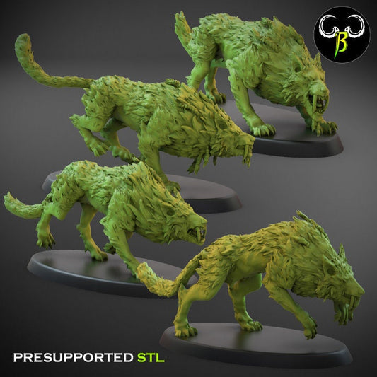 Fenrir's Sons, Set 2 (4 Variants Available) - Clay Beast Creations