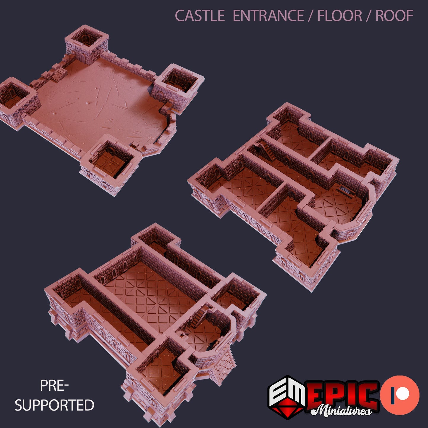 Castle Kingskeep, Playable Terrain Piece - Epic Miniatures