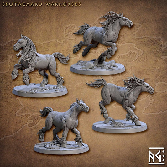 Skutagaard Wild Horses (4 Variants Available) - Artisan Guild
