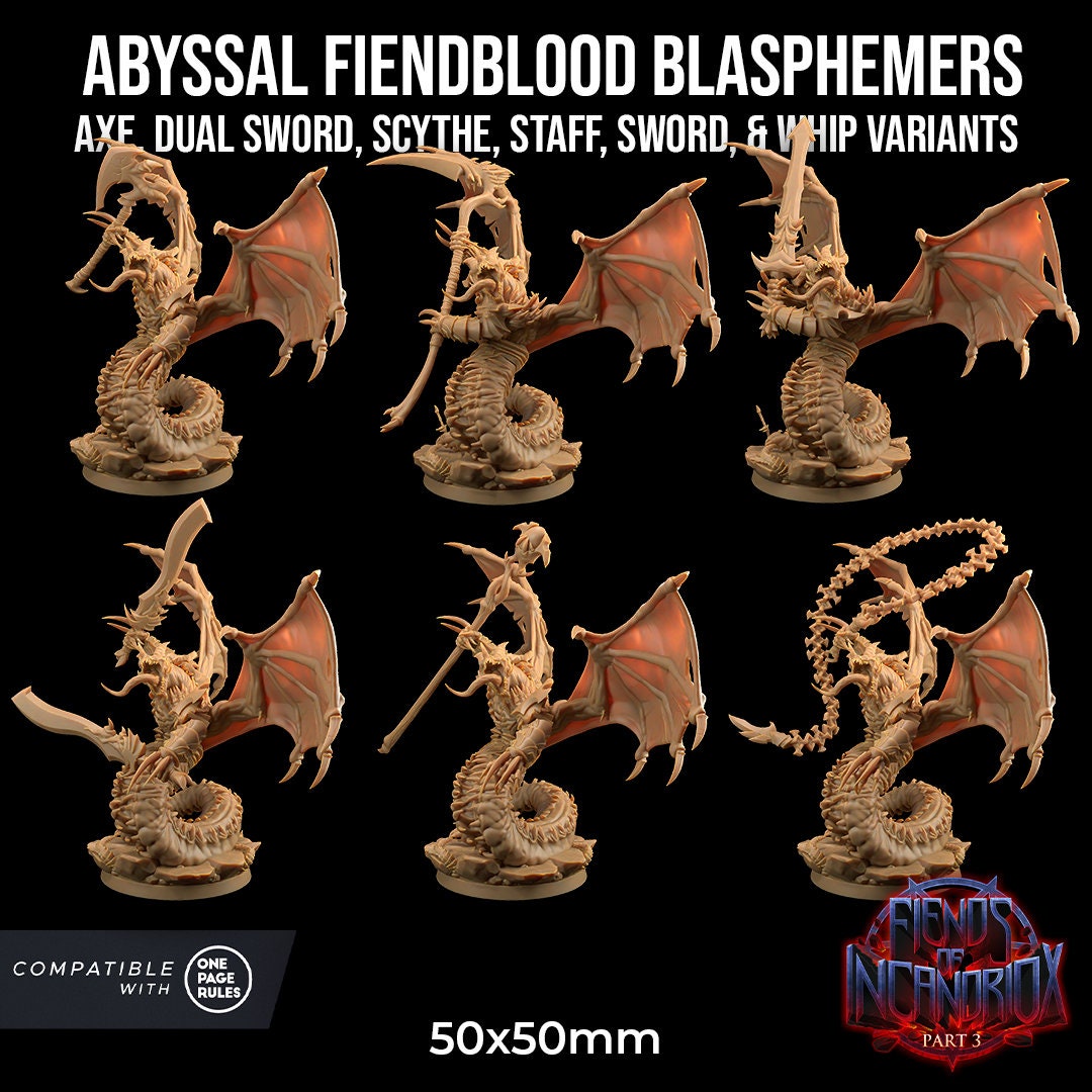 Abyssal Fiendblood Blasphemers (6 Variants Available) - Dragon Trapper's Lodge