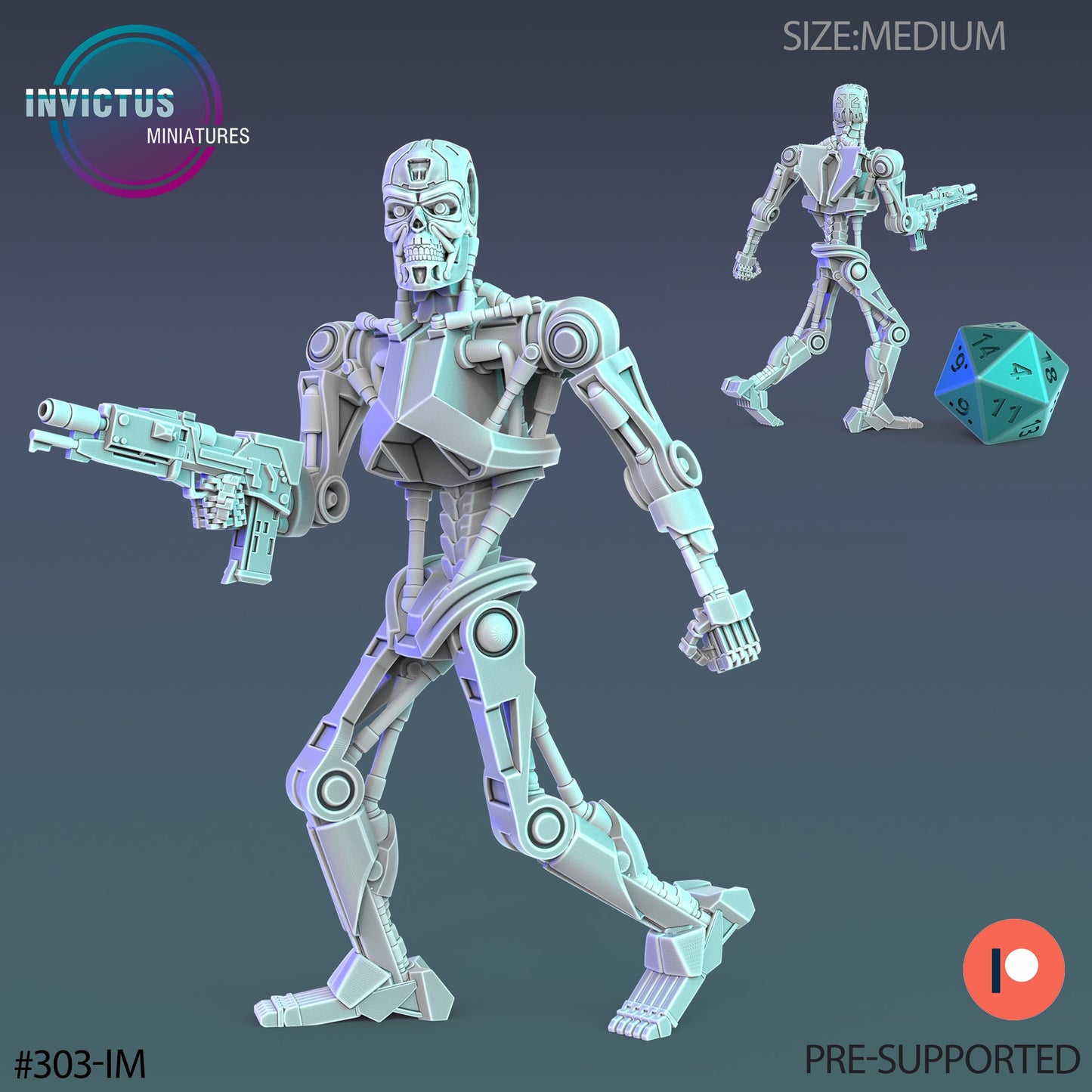 Future Robot - Male (4 Variants Available) - Invictus Miniatures