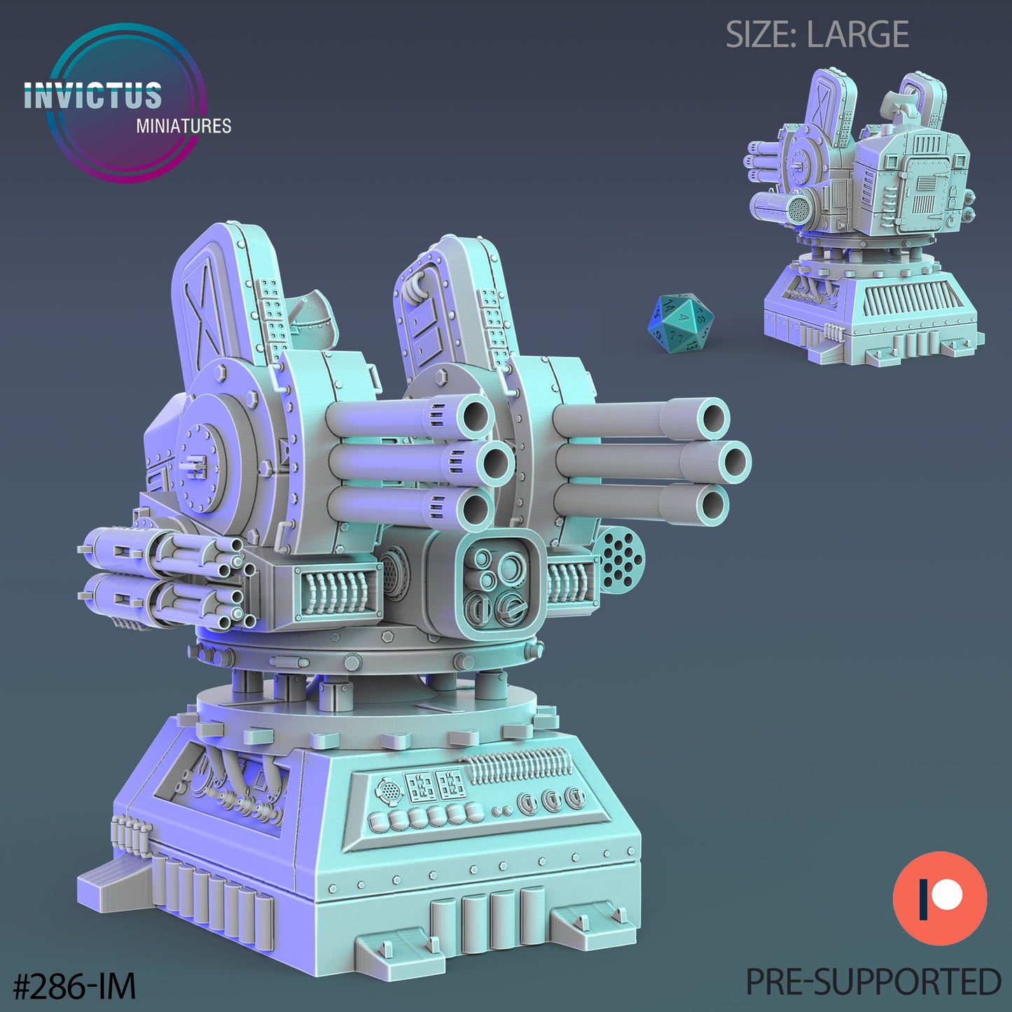 Air Defence Turret (2 Variants Available) - Invictus Miniatures