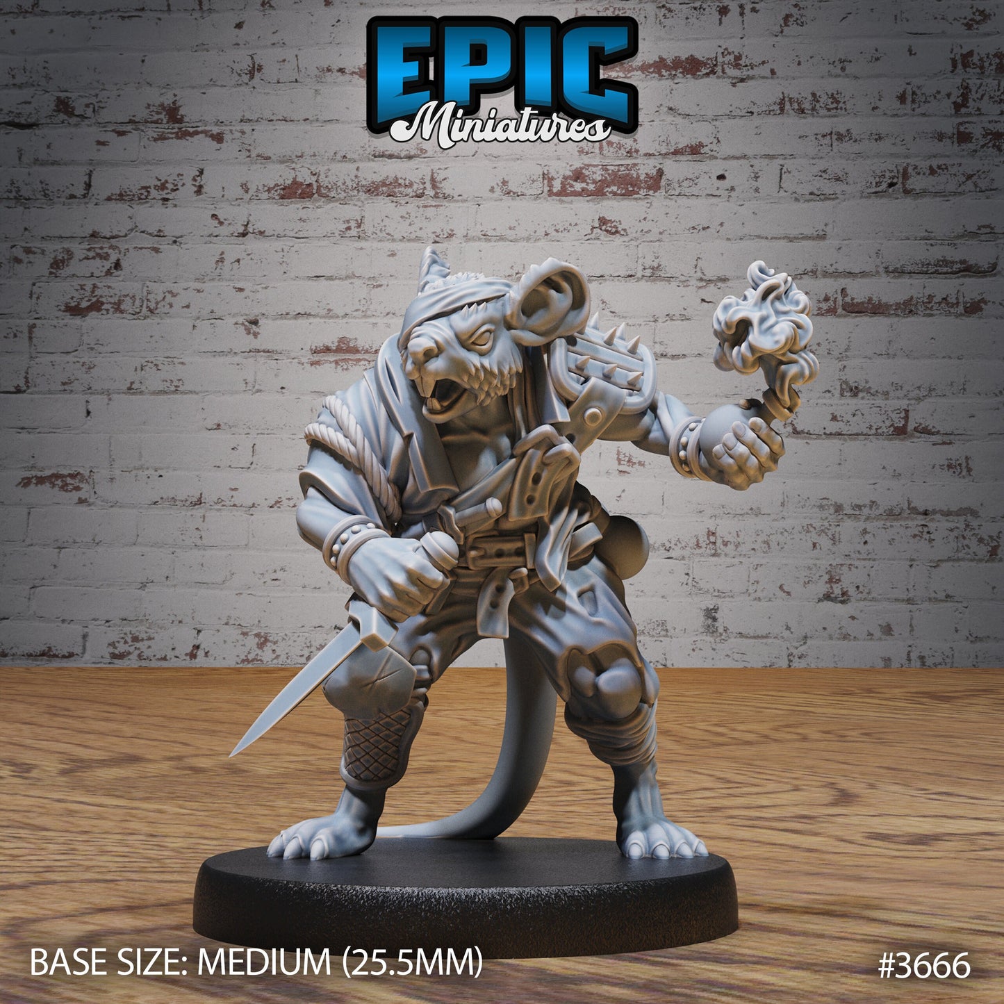 Mice Folk Raiders, Set 1 (4 Variants Available) - Epic Miniatures