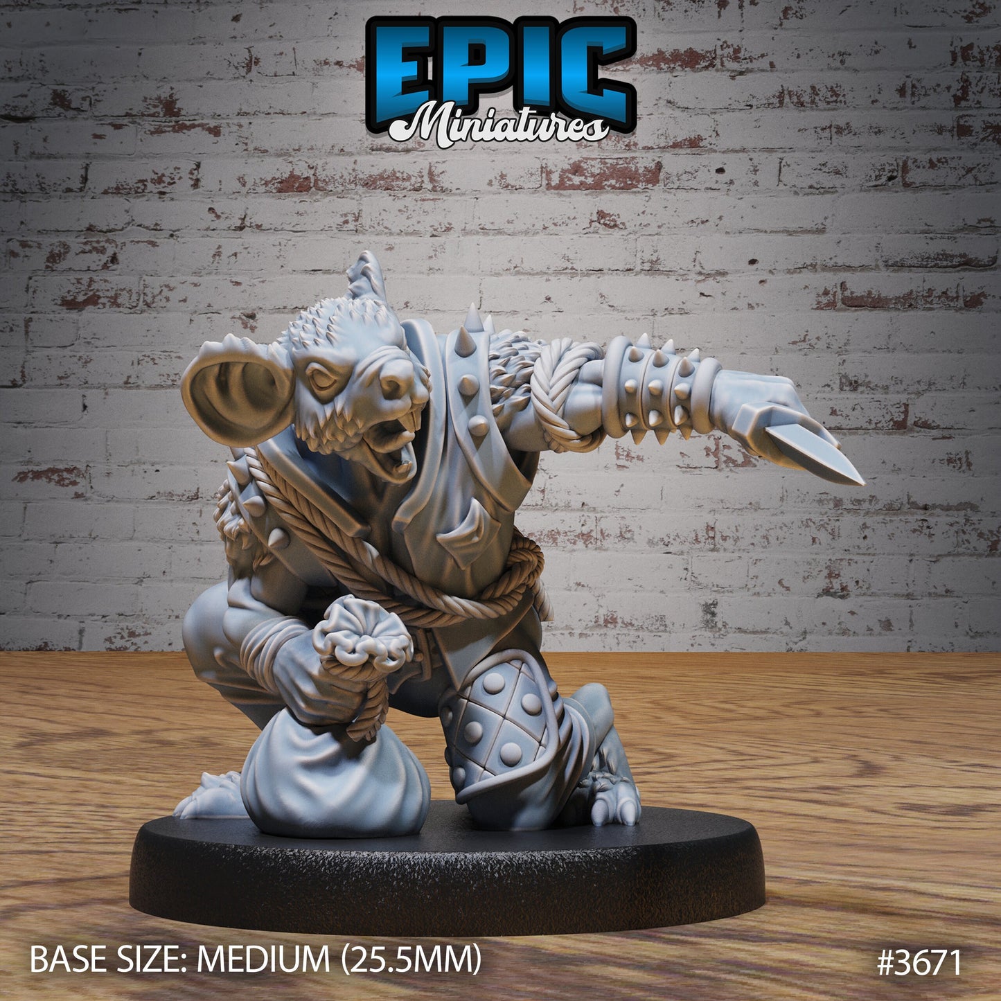 Mice Folk Raiders, Set 2 (4 Variants Available) - Epic Miniatures