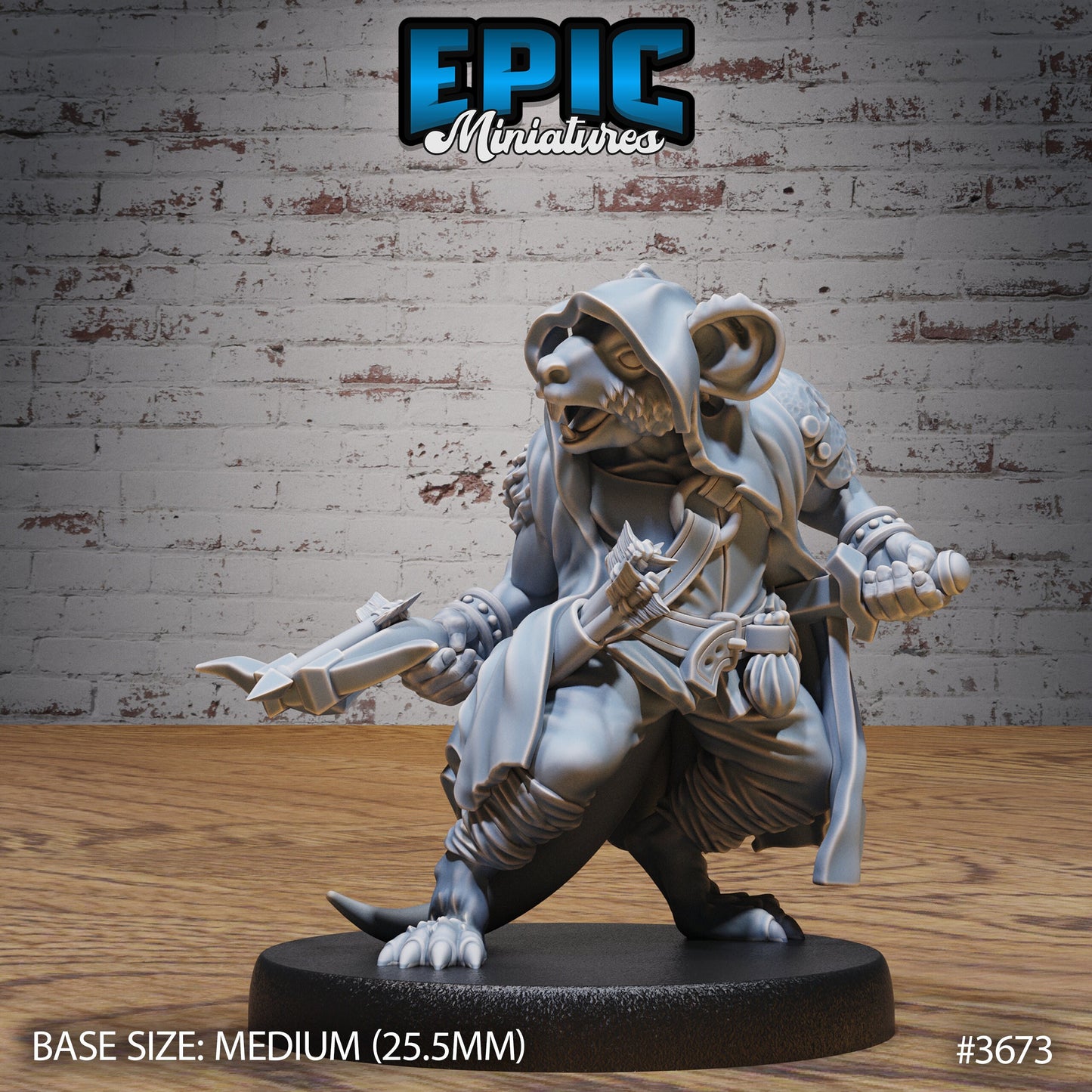 Mice Folk Raiders, Set 2 (4 Variants Available) - Epic Miniatures