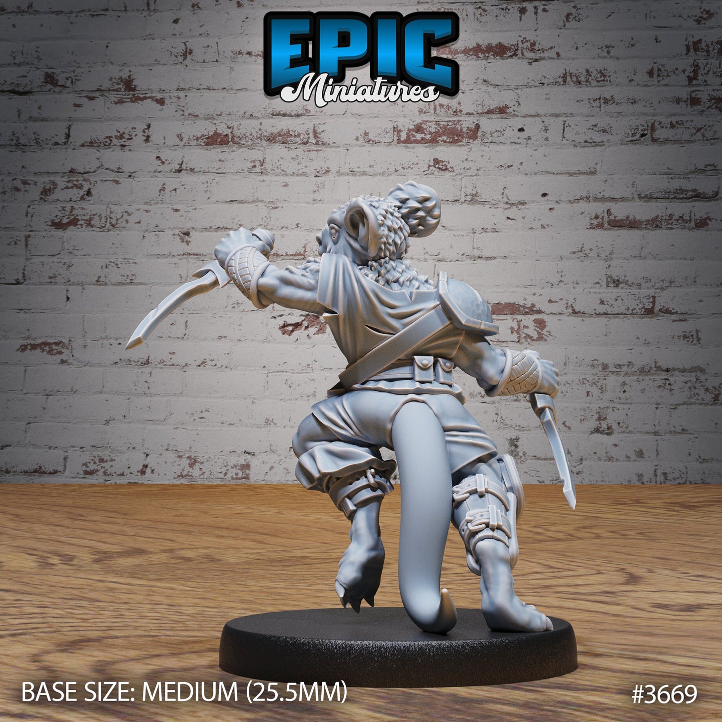Mice Folk Raiders, Set 1 (4 Variants Available) - Epic Miniatures