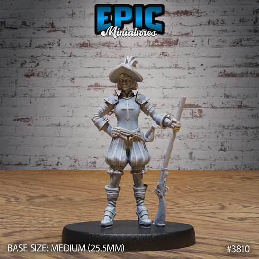 Young Conquistador Female (3 Variants Available) - Epic Miniatures