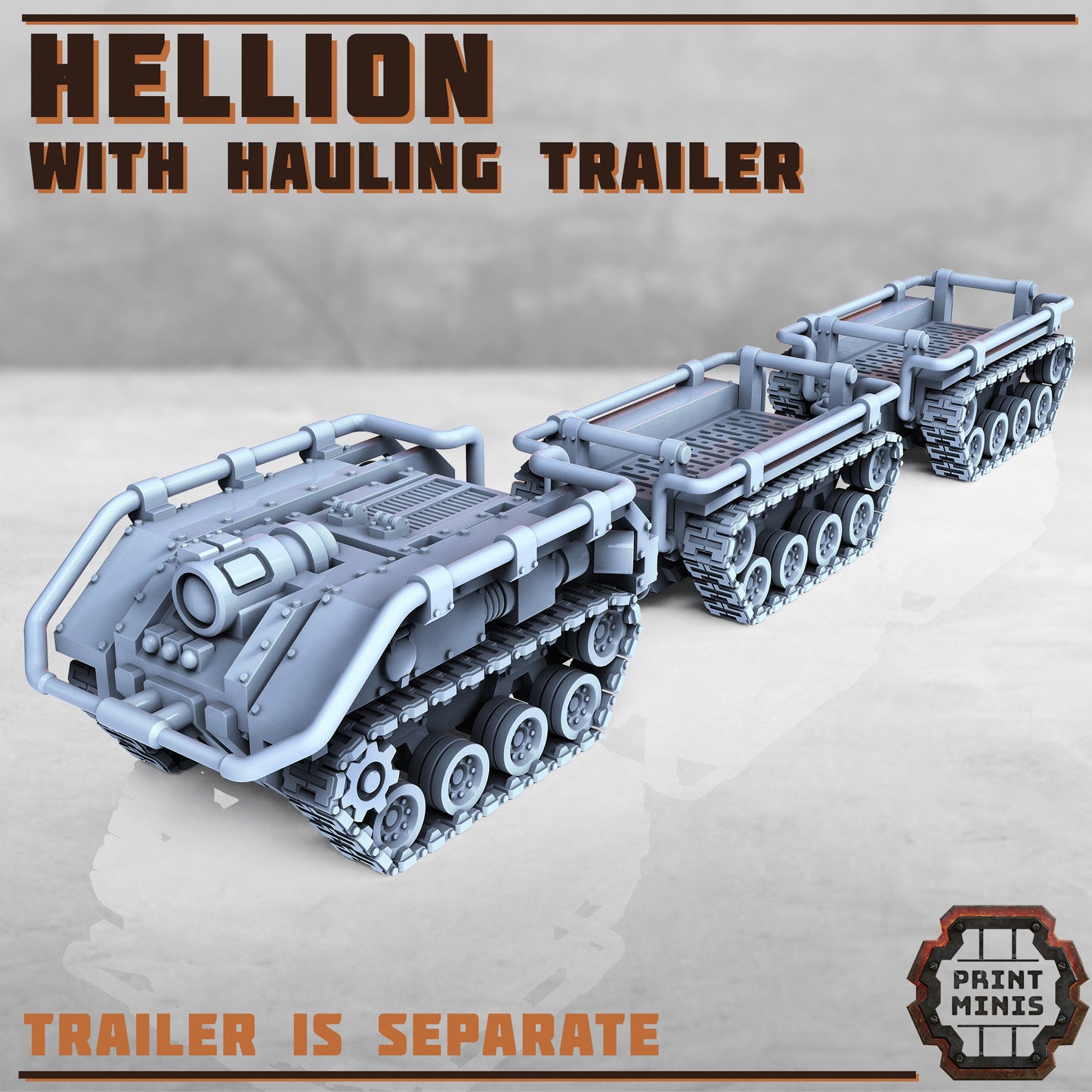 Hellion Vehicle with Trailer (5 Variants Available) - Print Minis